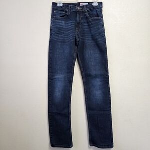 WRANGLER Slim Straight Jeans Men’s Size 29x30 Dark Wash EUC